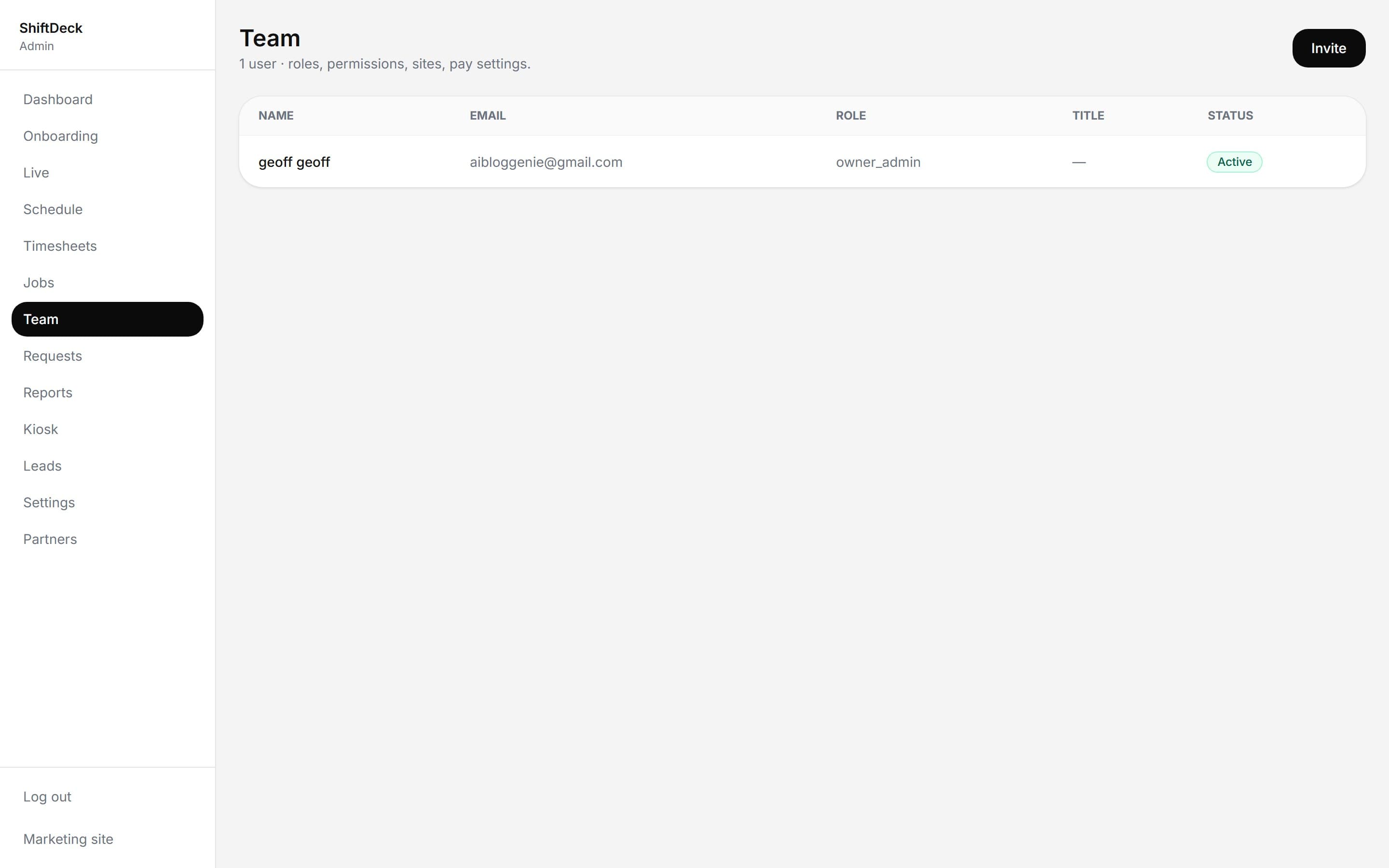 Employee Hours and Self Service in action on ShiftDeck